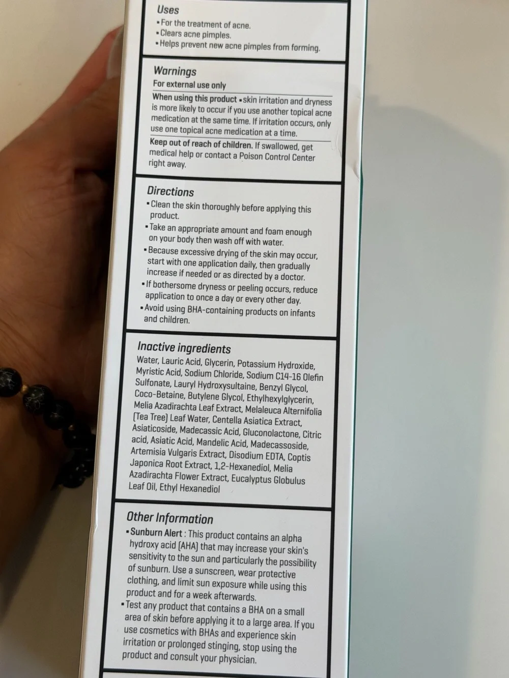 NIB Some By Mi AHA-BHA-PHA 30 Days Miracle Acne Clear Body Cleanser 14.10 oz.(40